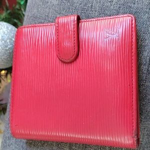GUC Louis Vuitton Red Epid Compact Wallet